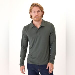 NWT Threads 4 Thought Luxe Green Polo Shirt